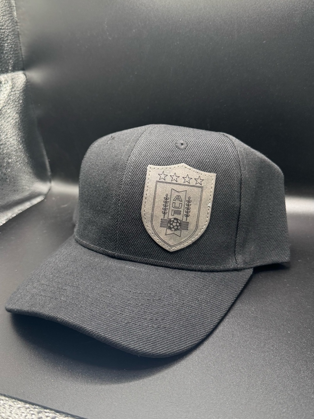 Uruguay Black Baseball Cap with Shield Patch